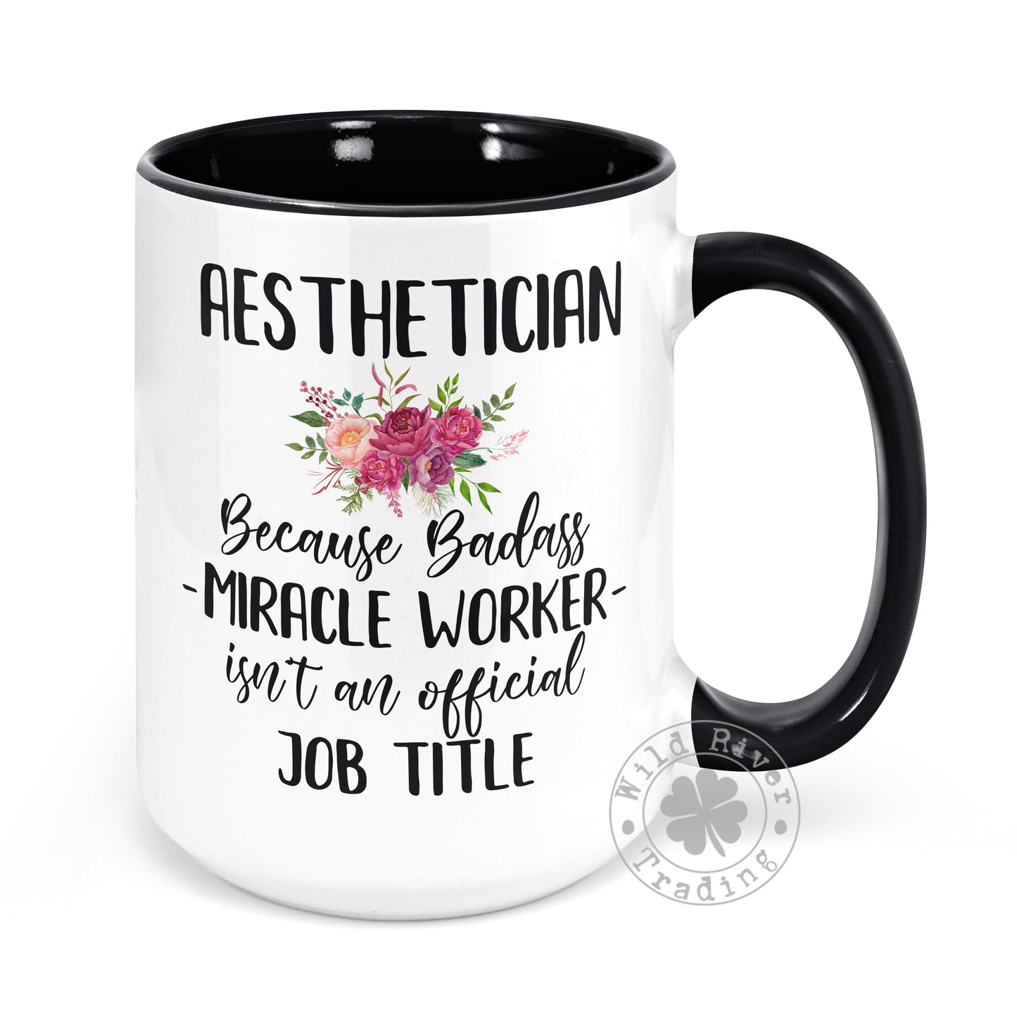 Badass Miracle Worker Personalized Name and Job Title Mug