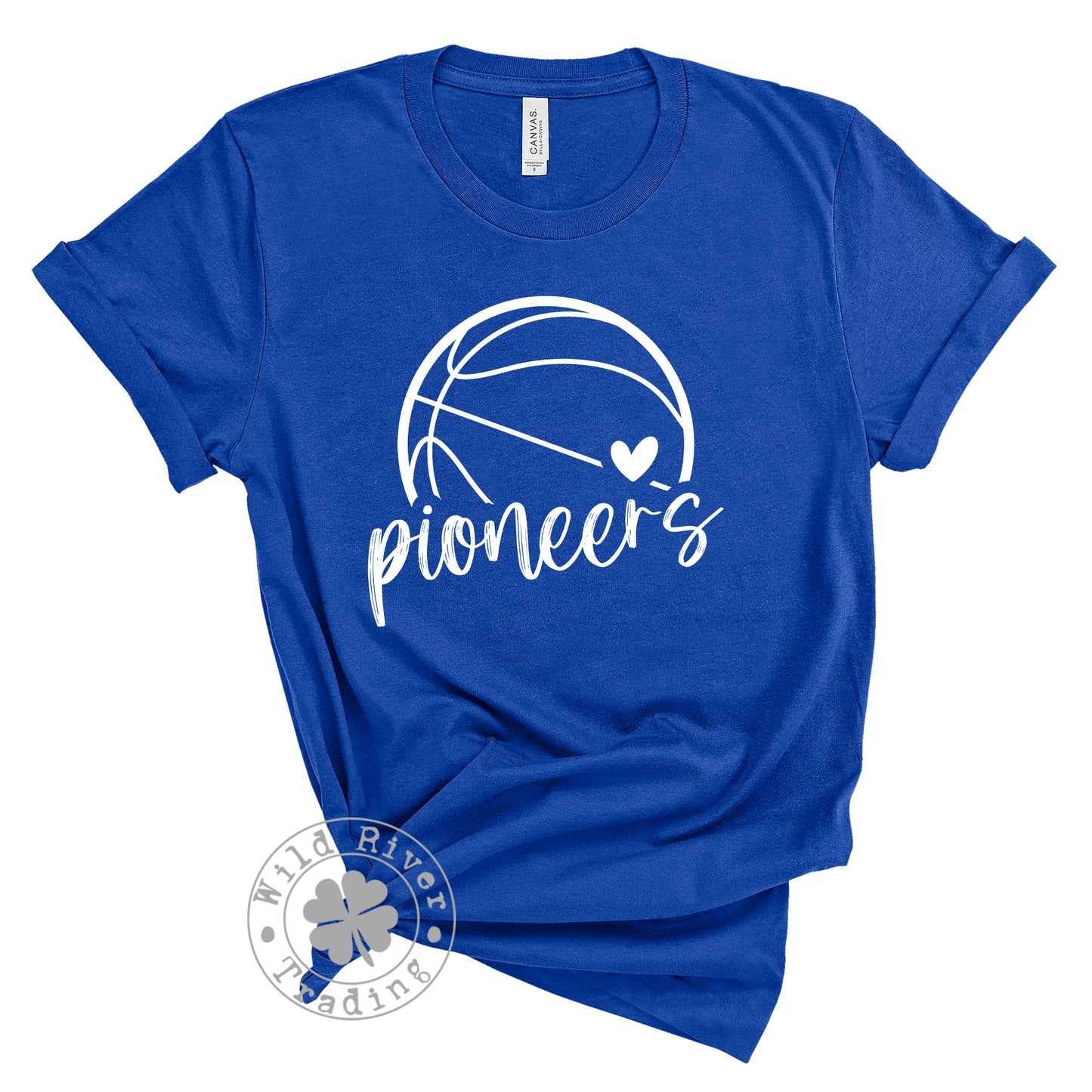 Pioneers Basketball Heart T-shirt